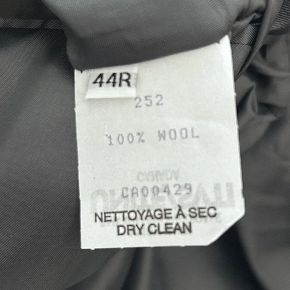 Peter Millar Flynn Sport Coat Men 44R Gray Plaid 100% Wool Jacket Made in Canada